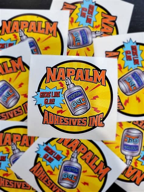 Napalm Adhesives Co. Sticker – INERTmugs