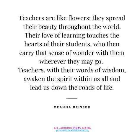 30 Inspirational Quotes for Teacher Appreciation | All-Around Pinay Mama