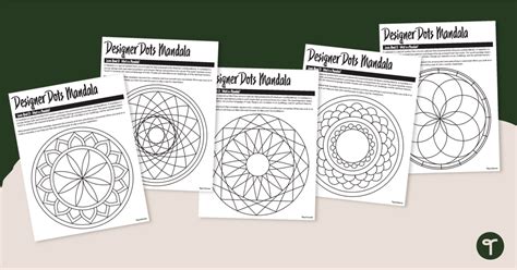 Designer Dots - Dot Day Mandala Coloring Sheets | Teach Starter