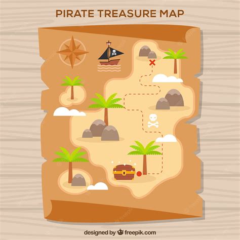 FREE! Pirate Treasure Map Template Pictures Of Treasure Maps | atelier ...