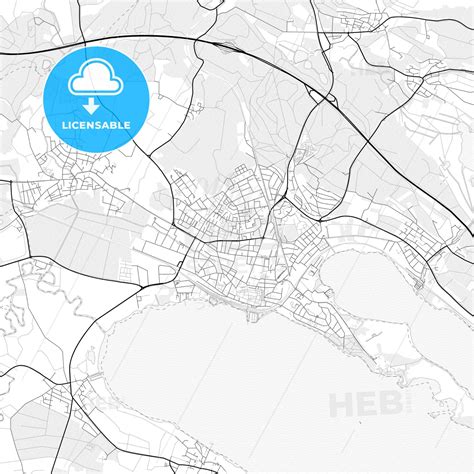 Vector PDF map of Radolfzell am Bodensee, Germany - HEBSTREITS