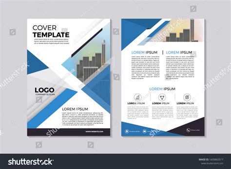 Abtstract Business Flyer Brochure Design Two 库存矢量图（免版税）1609860517 | Shutterstock