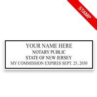 New Jersey Notary Public Stamp | Rubber Stamp Champ