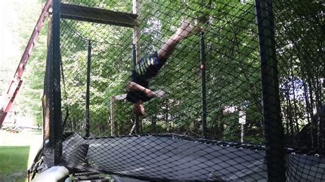 15 year old top freestyle trampolinist shows off his tricks - YouTube