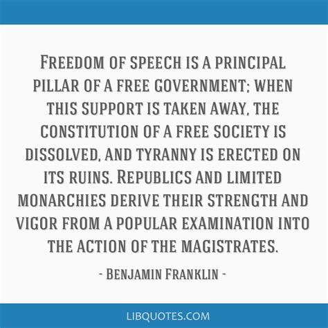 Freedom of speech is a principal pillar of a free...