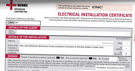 domestic electrical installation certificate pdf - IOT Wiring Diagram