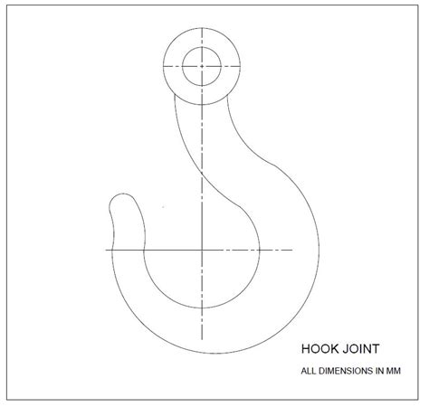 CRANE HOOK 2D DRAWING WITH ALL DIMENSIONS IN MM - CAD Files, DWG files ...