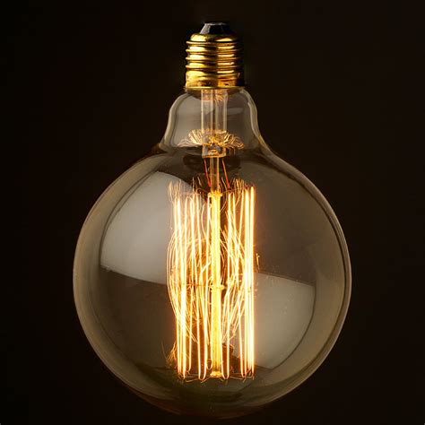 Vintage Edison Spherical Tungsten Filament Bulb G125