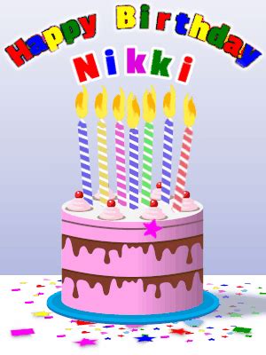 Happy Birthday Nikki GIF 3