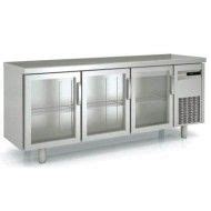 $2,604 CLEARANCE: Coreco MRSV-150 Snack Two Glass Door Under Bench Chiller | Restaurant kitchen ...