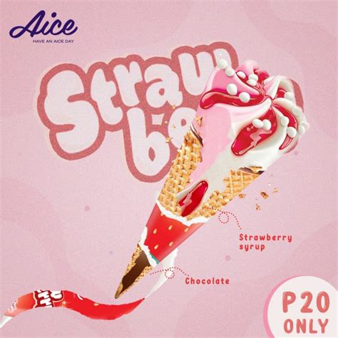 New Aice Strawberry Cone Ice Cream for the Philippines market - Mini Me ...