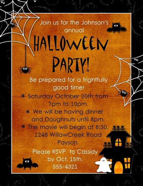 Halloween Party Invitations Template Luxury Halloween Party Invitations Blank , #blank #Hall ...