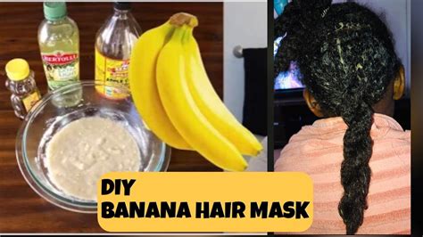 DIY BANANA HAIR MASK - YouTube