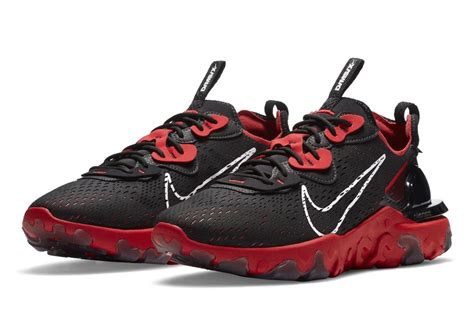 Nike React Vision Bred Black Red Release Date | SneakerNews.com