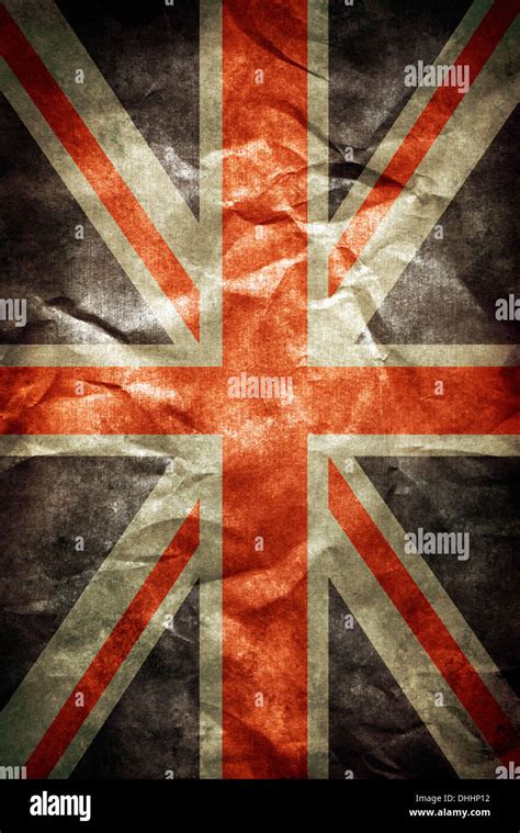 UK flag grunge style Stock Photo - Alamy