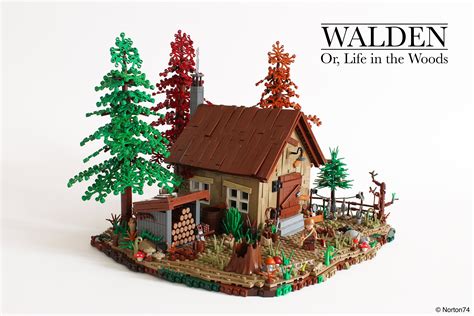 Walden; or, Life in the Woods | Cabins in the woods, Building a cabin, Lego house