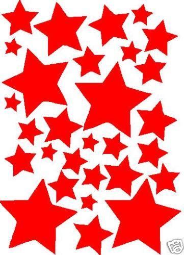 SET OF STARS CAR DECAL STICKER - Gympie Stickers