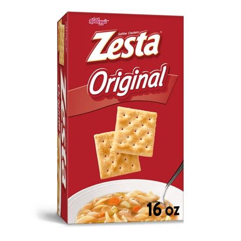 Kellogg's Zesta Saltine Crackers, Soup Crackers, Lunch Snacks, Original, 16oz, 1 Box - Walmart ...