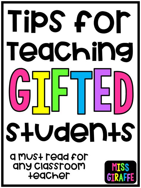 Teaching gifted students classroom ideas and tips - stop and read this right now if … | Student ...