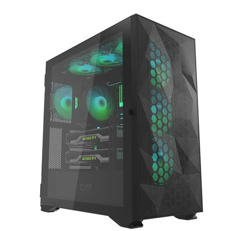 2020 Hot Sell Gaming Computer Case with Glass Mesh ATX MID Tower E-ATX ...