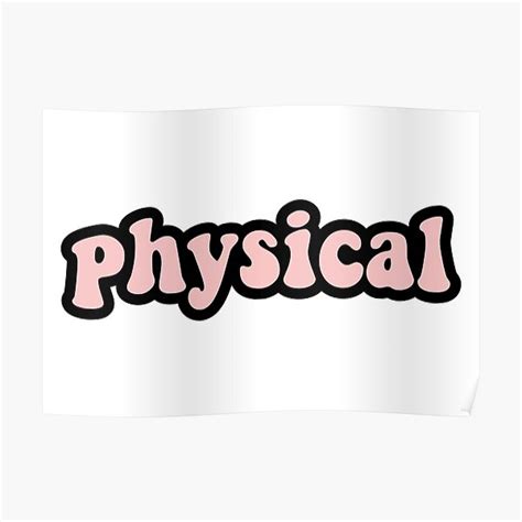 "dua lipa physical " Poster by mugstopia | Redbubble