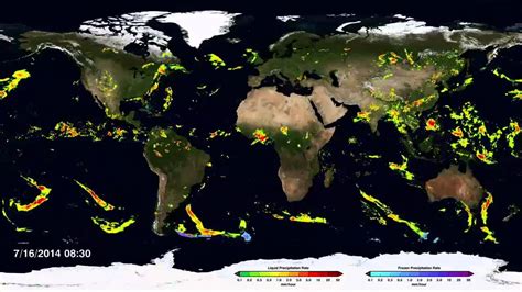 Global Rainfall and Snowfall Map - YouTube