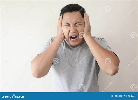 Sad Crying Man stock image. Image of emotion, covering - 141603797