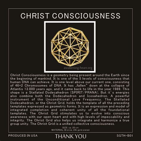 Christ consciousness - grid of unity (approx. 20 cm) - Višja Vibracija