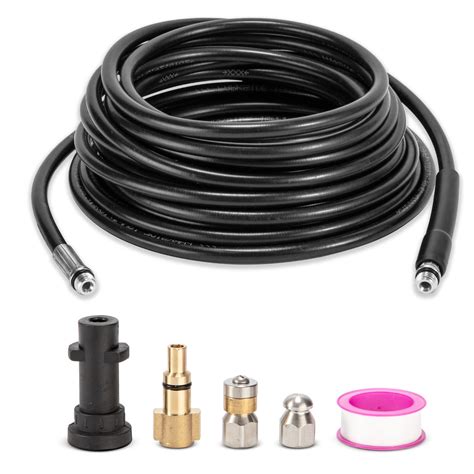 Buy 10M High Pressure Washer Drain Pipe Hose Cleaning Kit, with Jet ...