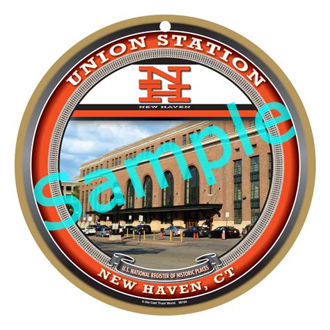 New Haven Railroad Logo / Union Station New Haven, CT Wood Plaque ...