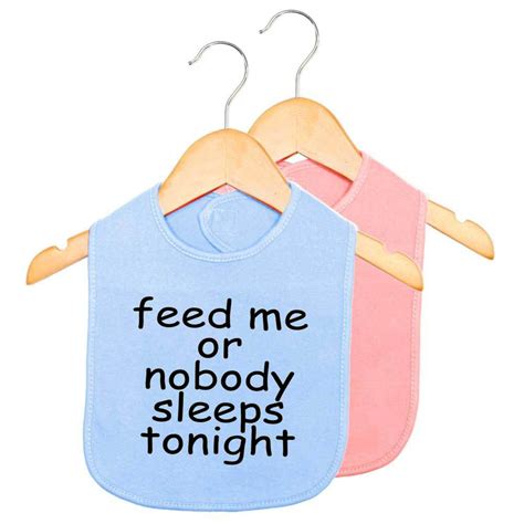 Feed me or nobody sleeps tonight baby bib, funny baby bib, funny new born bib by TEEddictive on ...