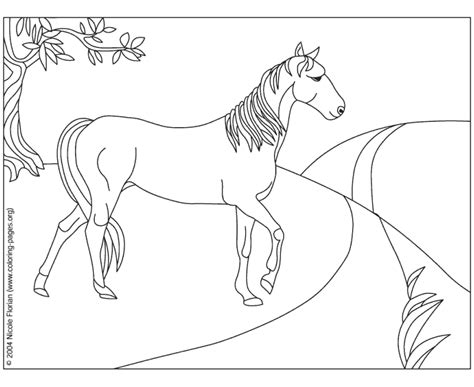 Christmas Horse Coloring Pages - Coloring Home