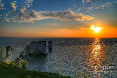 Old Harry Rocks at Sunrise Photograph by Marek Rutkowski | Fine Art America