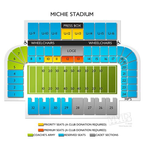 Michie Stadium Seating Chart With Seat Numbers | Portal.posgradount.edu.pe