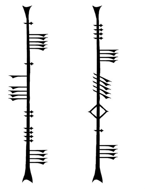 25+ unique Ogham tattoo ideas on Pinterest | Ogham alphabet, Image with yams and Geometric ...