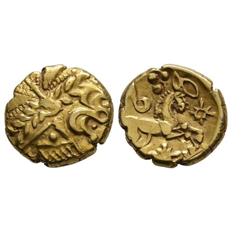 Sold at Auction: Celtic Iron Age Coins - Catuvellauni - Early Whaddon Chase Cogwheel Gold Stater