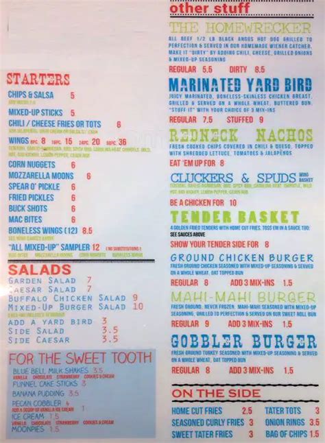 Mixed-Up Burgers Menu, Menu for Mixed-Up Burgers, Grand Prairie, Grand Prairie - Urbanspoon/Zomato