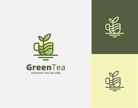 Green Tea Logo :: Behance