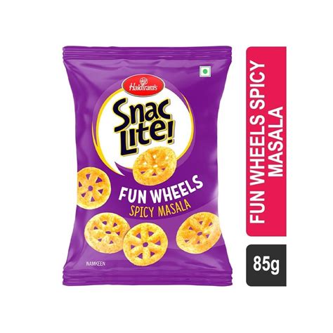 Haldiram's Snac Lite Fun Wheels Spicy Masala Namkeen Price - Buy Online ...