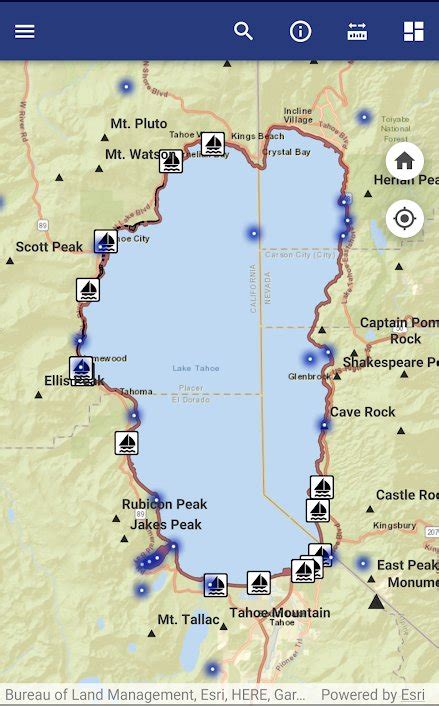 Tahoe Boating App - Lake Tahoe Water Trail