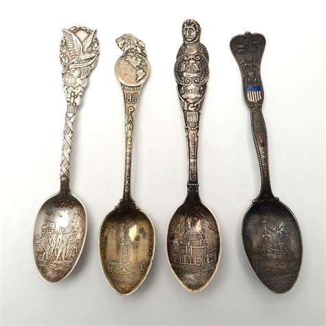 Antique Sterling Silver Souvenir Spoons | EBTH