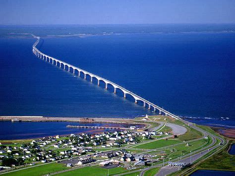 At 13 km in length, one of the world's greatest bridges - Canada's Confederation bridge ...