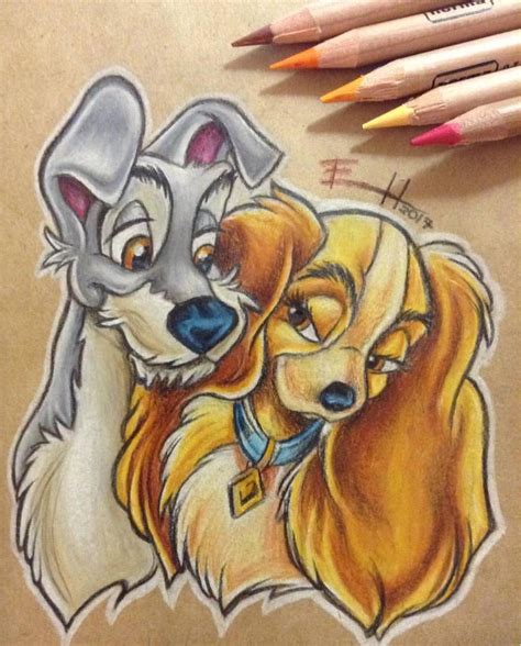 Lady And The Tramp Drawing From A While By Rachel Korsen ...