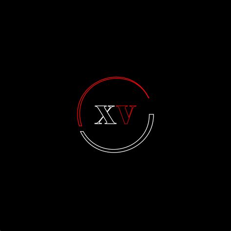 XV creative modern letters logo design template 32835448 Vector Art at ...