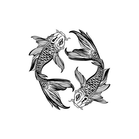 Koi Fish Art Print by ValentinaDesign - X-Small | Circle tattoos, Koi ...