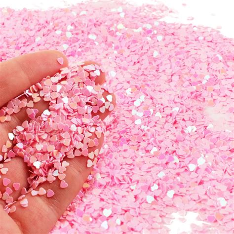 Aliexpress.com : Buy CEVENT 50g/Pack Mini Sprinkles Heart Confetti Party Decoration Pink Glitter ...