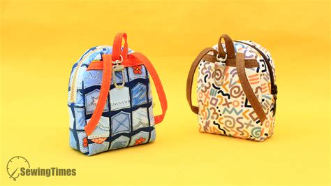 DIY Mini Backpack Coin Purse - diy pouch and bag with sewingtimes