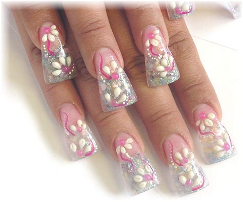 3D nail art.. | Uñas | Pinterest | Unas acrilicas, Diseños de uñas y 3d