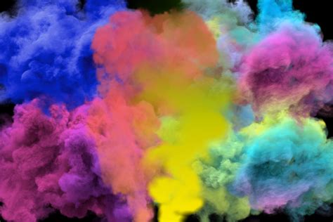 150 Colored Smoke Bomb Overlays for Photoshop, Colorful Gender - FilterGrade