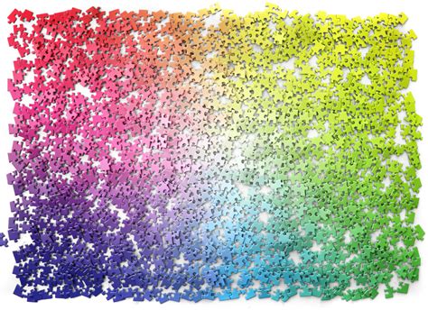 Rainbow Jigsaw Puzzle Time Lapse - Karen Kavett